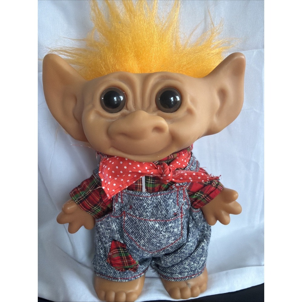 Troll‎ Farmer Caveman Uneeda Good Luck Wishnik Dolls 8-inch Vintage